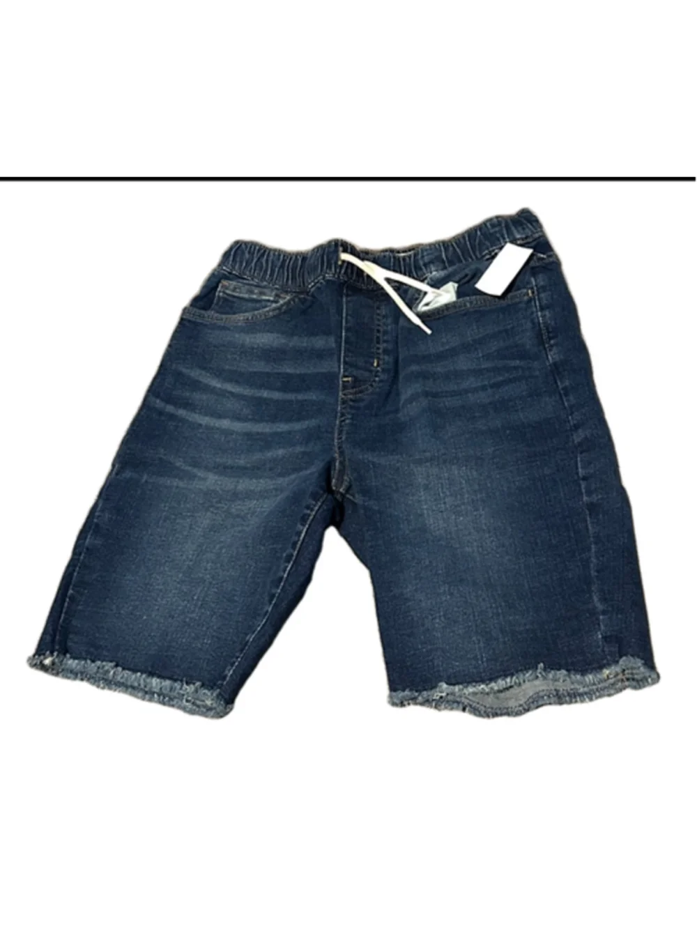 Old Navy Boys XL 14-16 Slim 360 Stretch Denim Shorts New With Tags Raw Frayed